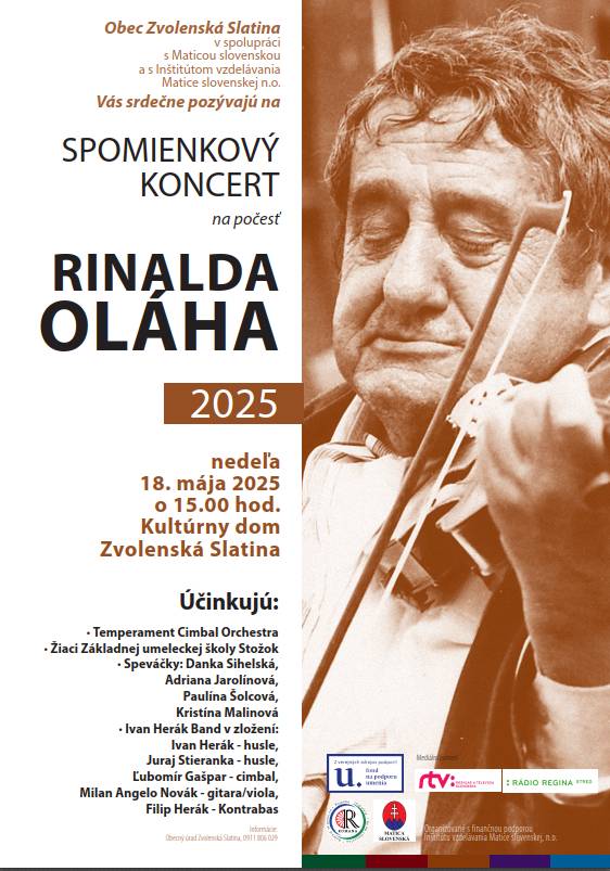 Spomienkový koncert na počesť Rinalda Oláha 2025