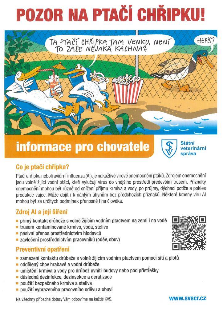 Pozor na ptačí chřipku