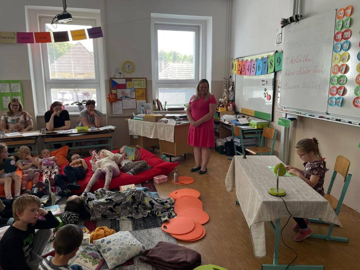 Ve středu 14. 5. 2025 proběhla v naší škole tradiční čtenářská soutěž pro mladší žáky.