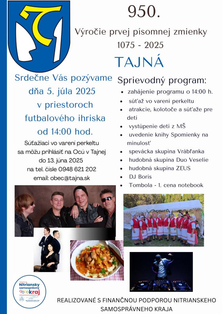 950. výročie obce Tajná