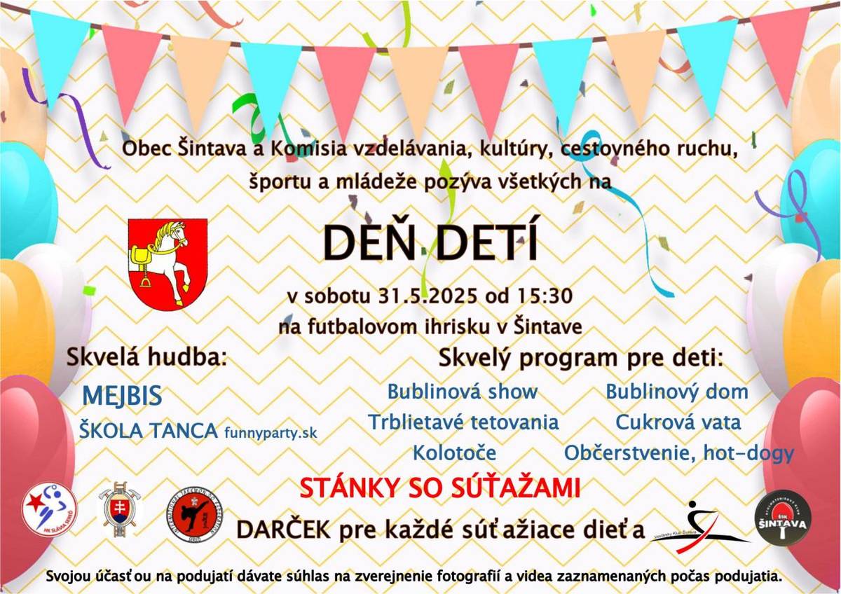 Pozvánka na Deň detí 2025