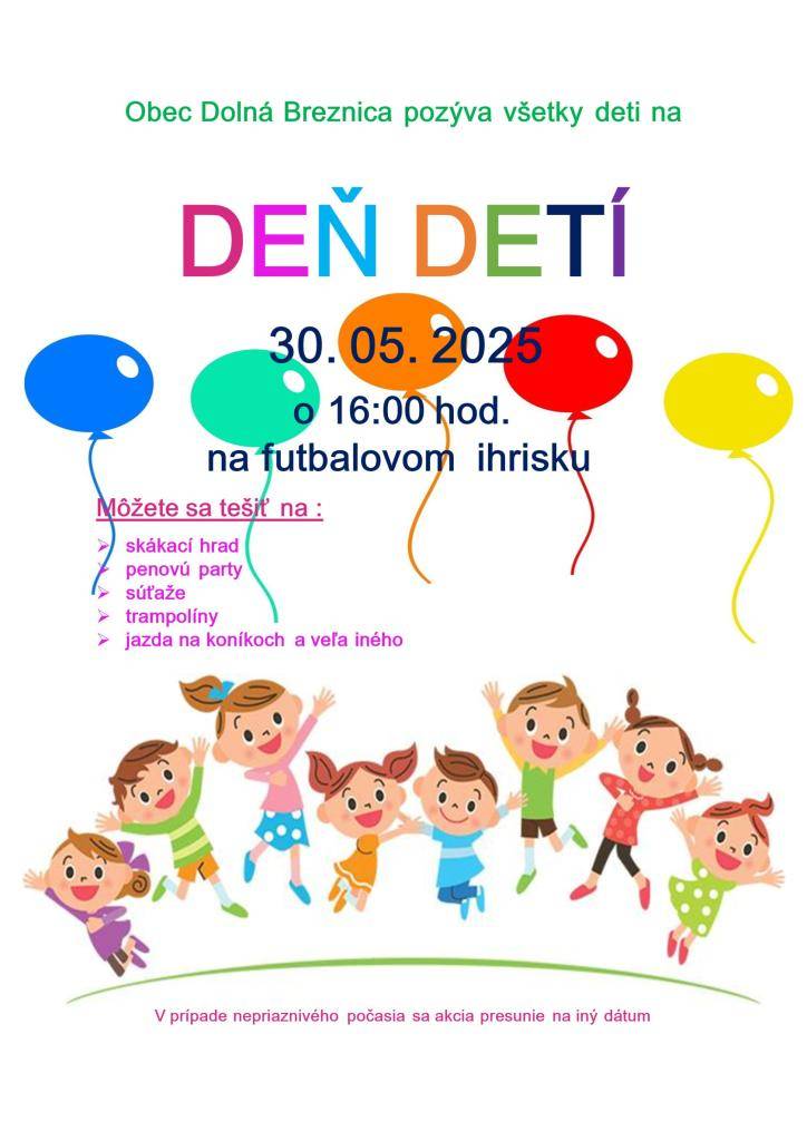 oslava Dňa detí