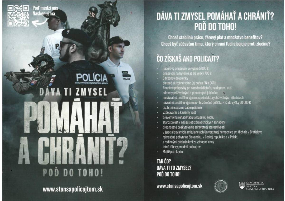 Chceš stabilnú prácu, férový plat a množstvo benefitov?  Dáva Ti zmysel pomáhať a chrániť?