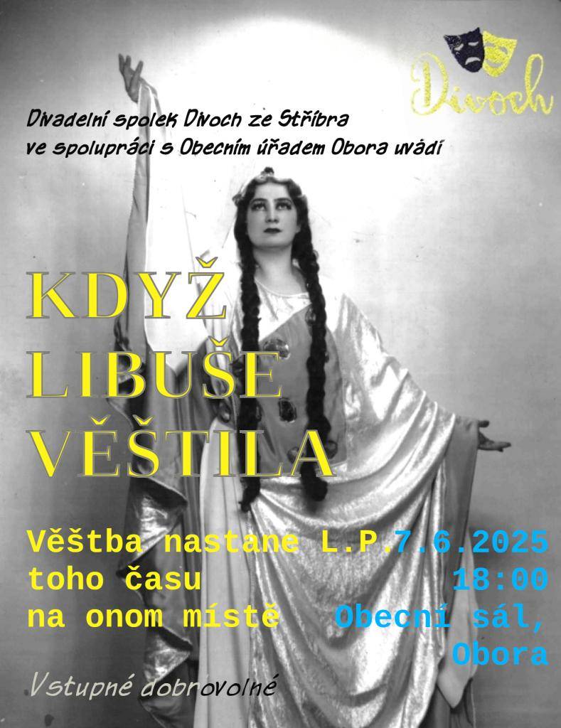 oznámení a plakát