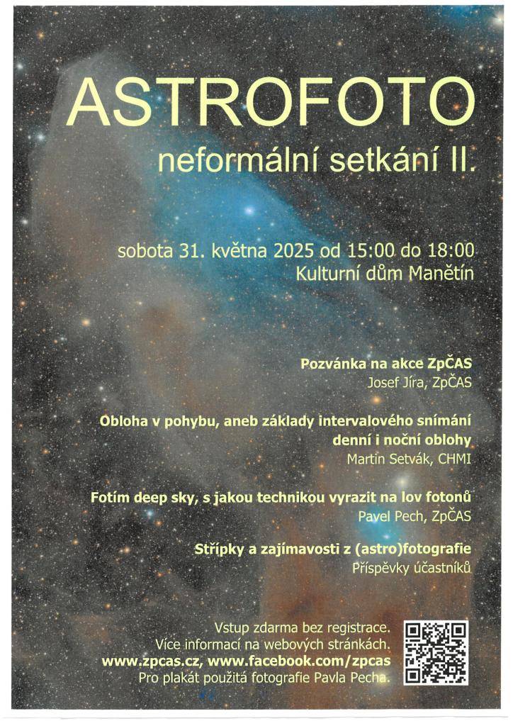 Pozvánka na akce ZpČAS v sobotu 31.05.2025 od 15:00 do 18:00 v Kulturním domě v Manětíně