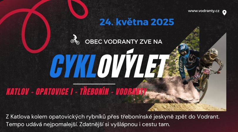 Z důvodu nízkých ranních teplot se cyklovýlet ruší a uskuteční se v náhradním termínu.