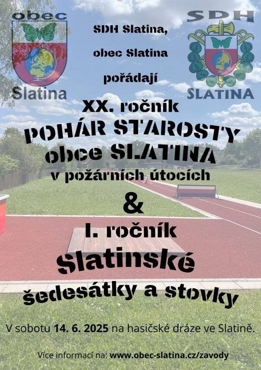 V sobotu 14. června se na hasičské dráze konají hasičské závody. Od 10 hod mladší žáci v běhu na 60m s překážkami, odpoledne požární útoky. Bohaté občerstvení bude zajištěno.