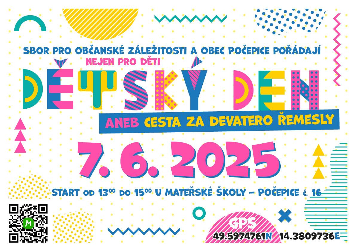 Sbor pro občanské záležitosti a Obec Počepice pořádají (nejen pro děti) DĚTSKÝ DEN.