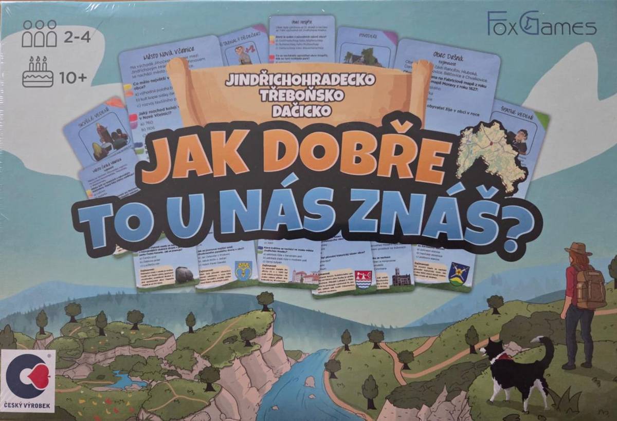 Dobrý den, na obecním úřadě je k dostání společenská hra pro celou rodinu. Téma hry se týká jak dobře známe naše okolí, jak napovídá název. Cena stolní hry je 500 Kč.