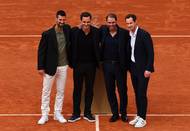 Tři ze čtyř mužů výjimečné tenisové kariéry už s tenisem skončili, pouze Djokovič dorazil do areálu Rolanda Garrose, aby se turnaje i zúčastnil.