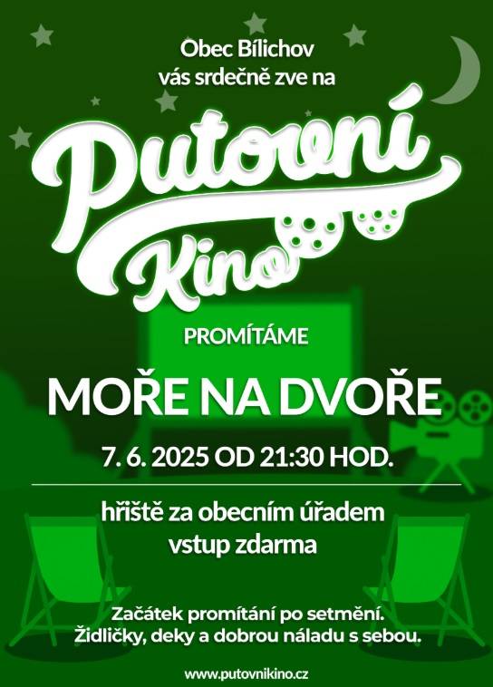 Z akce může být pořízen záznam. Účastí na akci uděluje účastník pořadateli souhlas s pořízením a zveřejněním fotodokumentace či videozáznamu své osoby. Tyto záznamy budou použity pouze pro účely pořadatele. putovní kino.pdf