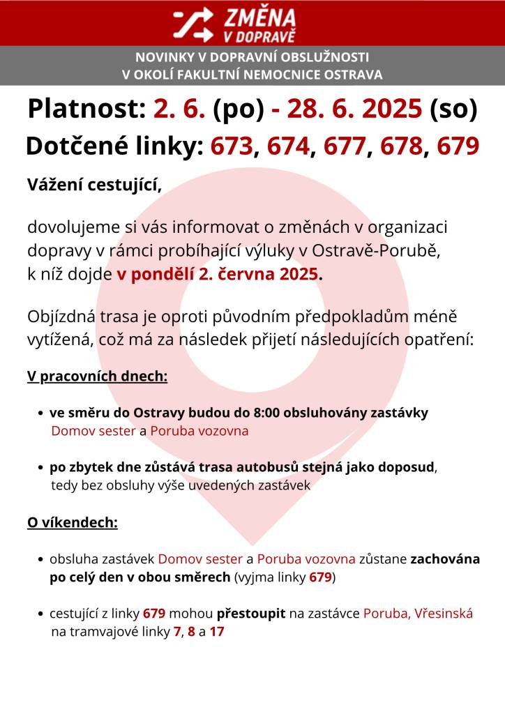 NOVINKY V DOPRAVNÍ OBSLUŽNOSTI