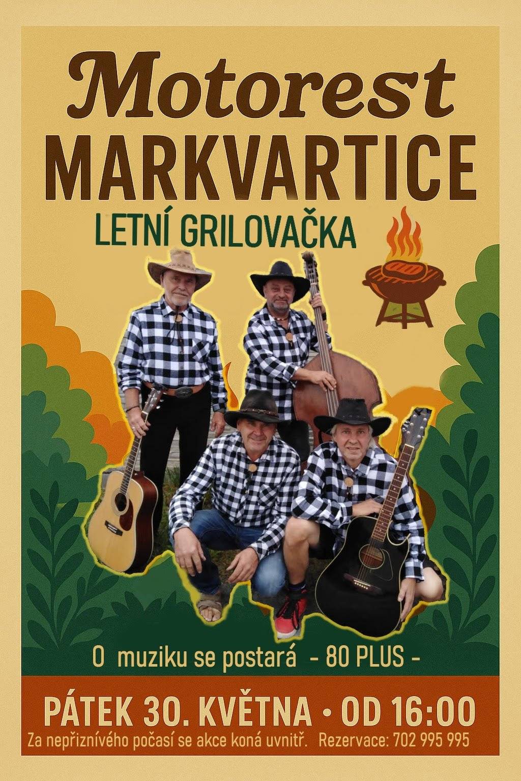 LETNÍ GRILOVAČKA s živou hudbou 30.05.2025, OD 16:00 hod. 👇👇👇👇👇👇👇👇👇👇