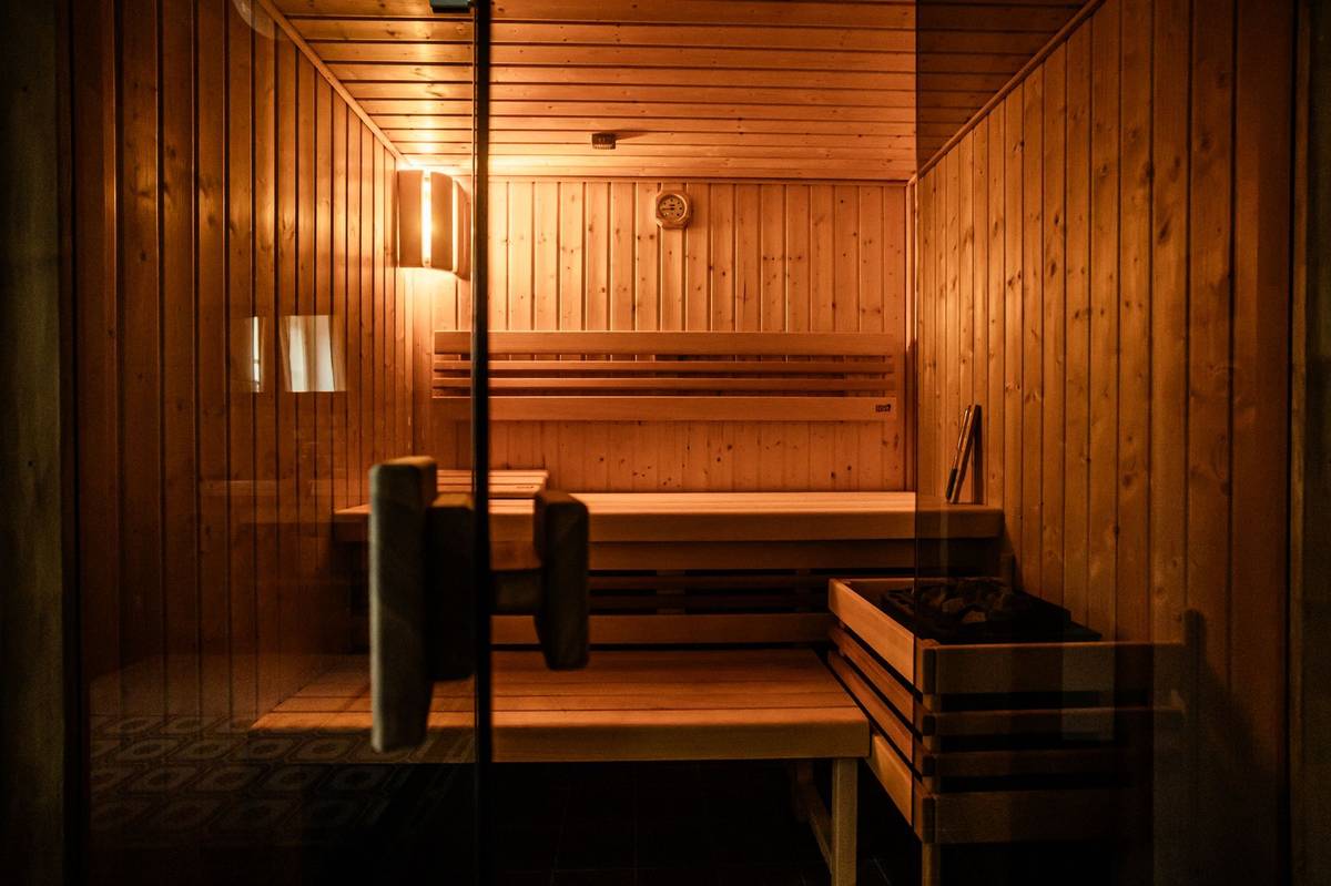 V domečku nechybí ani sauna.