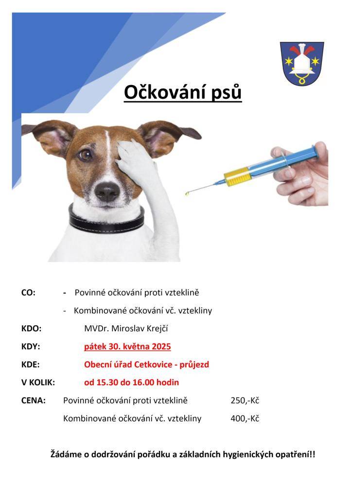 pátek 30.5.2025 od 15.30h u OÚ