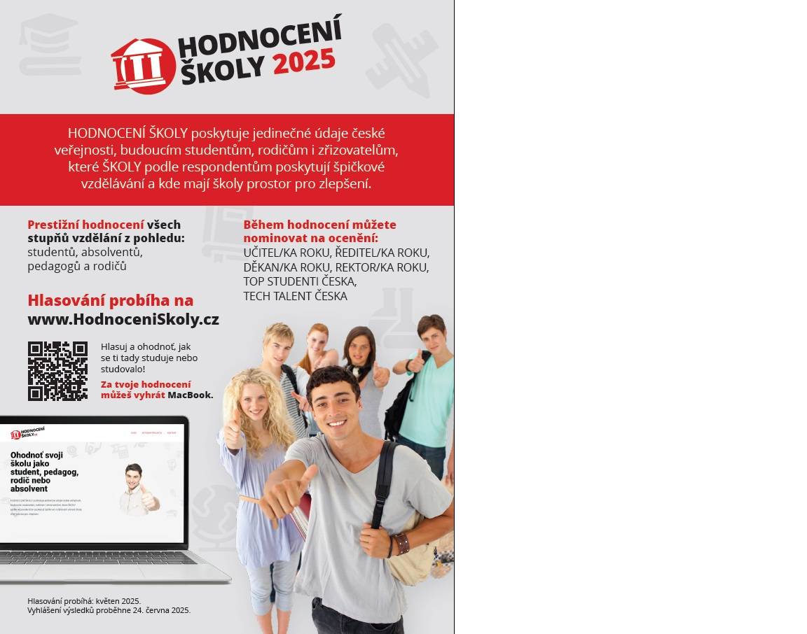 Prosíme rodiče, žáky a absolventy o hodnocení naší školy.