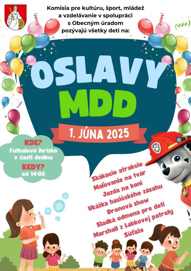 Milé deti, milí rodičia!  S radosťou vás pozývame na veselú a nezabudnuteľnú oslavu Medzinárodného dňa detí.
