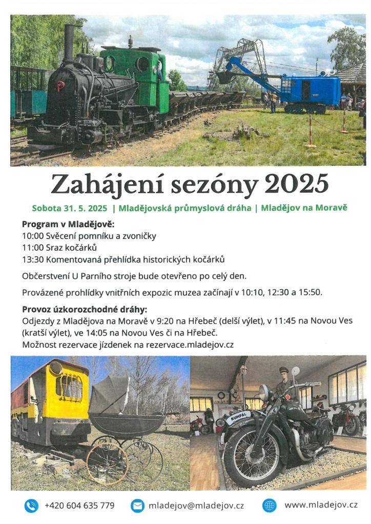 sobota 31.05.2025  Mladějovská průmyslová dráha