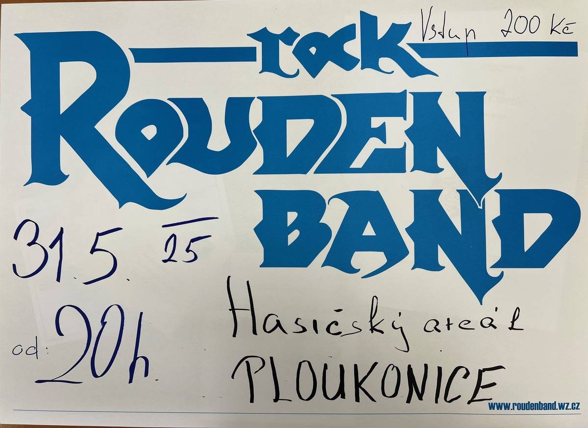 SDH Ploukonice Vás srdečně zvou na taneční zábavu, která se uskuteční v Ploukonicích v areálu u Jizery, v sobotu 31.5.2025 od 20:00.