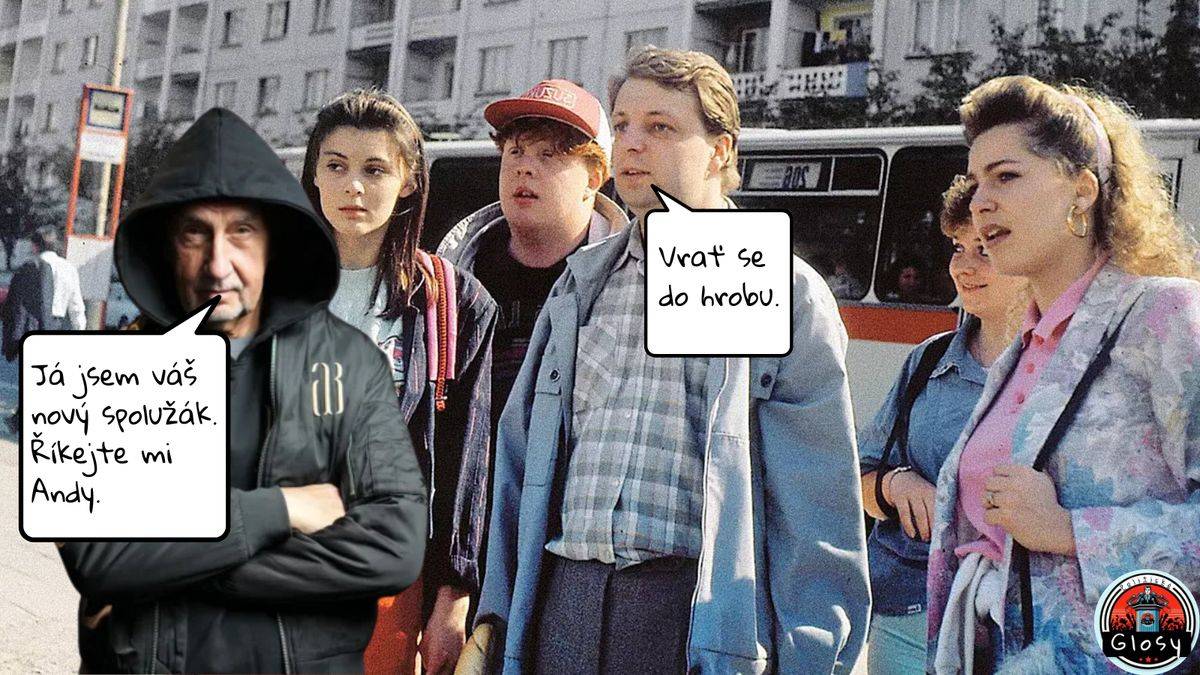 Sedmdesátník Babiš se svým novým merchem stylizuje do role teenagera. Jako z filmu Vrať se do hrobu.