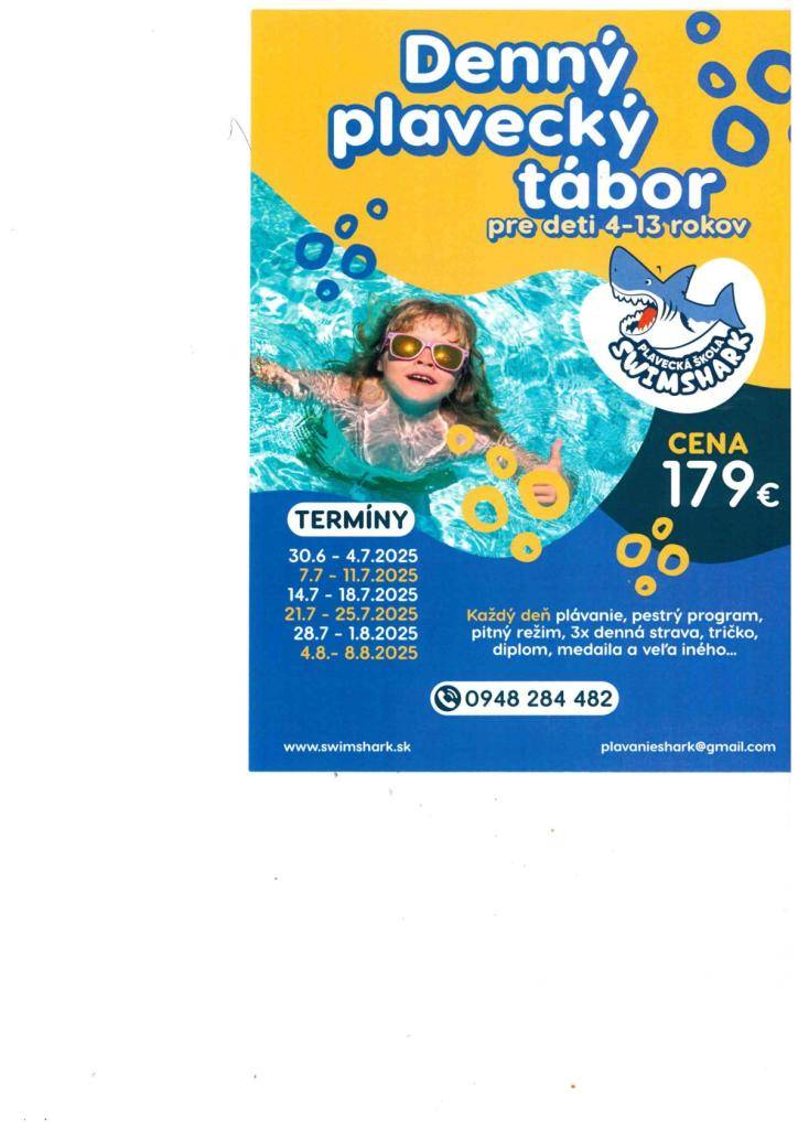 Denný plavecký tábor