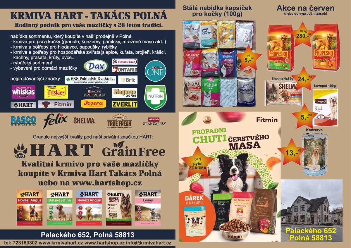 Kvalitní krmivo pro vaše mazlíčky www.hartshop.cz
