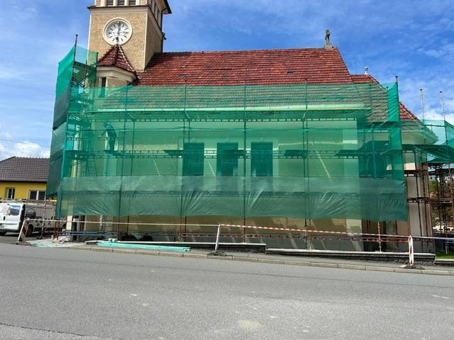 Obnova střechy Kostela Neposkvrněného početí Panny Marie v obci Malhotice