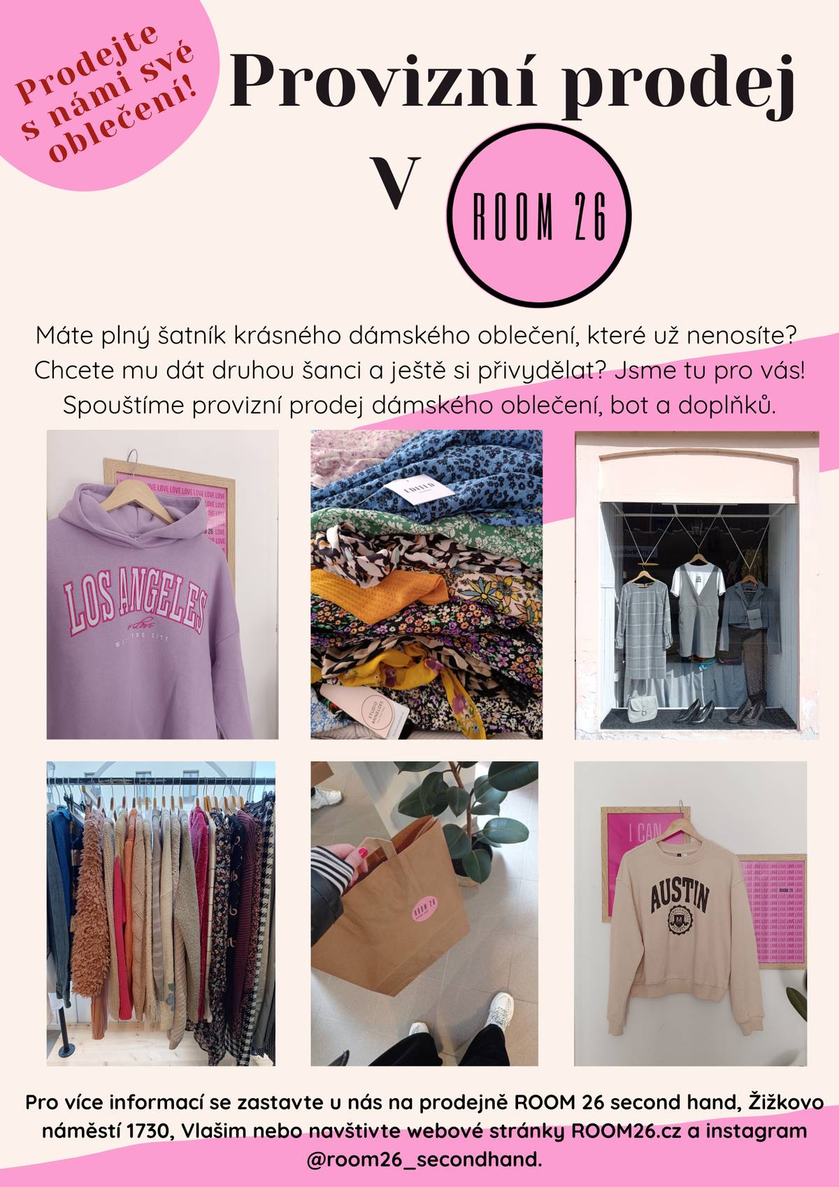 Provizní prodej - second hand Vlašim