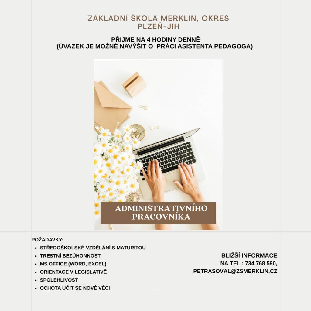 Poloviční úvazek.