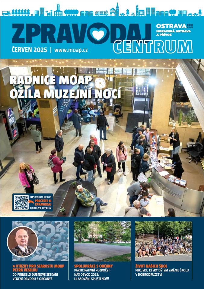 Pokud jej však ještě nemáte a jste zvědaví, co se v něm dočtete, můžete si zpravodaj prolistovat elektronicky na našem webu v sekci zpravodajství https://bit.ly/zpravodaj_2025 nebo na Munipolis https://bit.ly/zpravodaj2025. Červnové vydání mimo jiné přináší:   Participativní rozpočet náš obvod 2025. Seznamte se s vybranými lokalitami a návrhy jejich oživení. Setkání vedení obvodu s občany. S jakými náměty lidé přišli a jak reagovali zástupci radnice? Projekt, který dětem změnil školu v jedno velké dobrodružství.   Přejeme příjemné čtení!