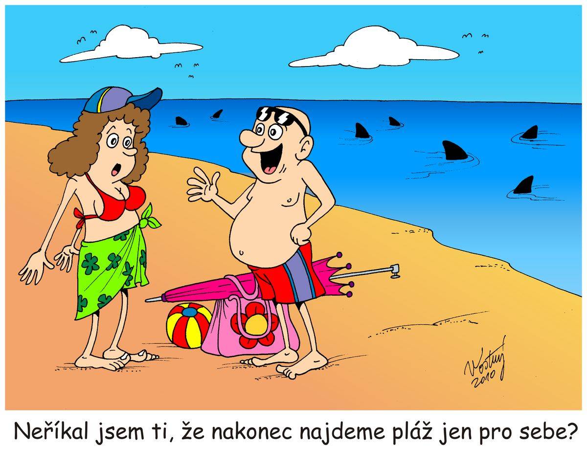 Dovolená u moře a prázdné pláže.