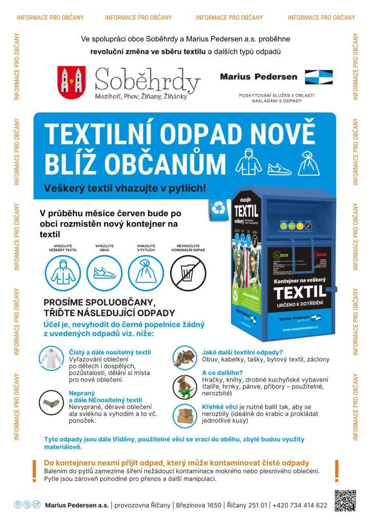 ový kontejner na textil