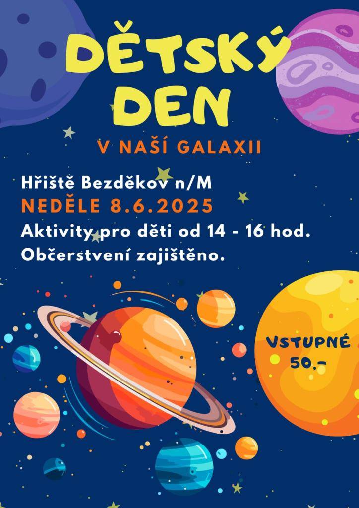 Dětský den v naši galaxii bude - a to na hřišti.