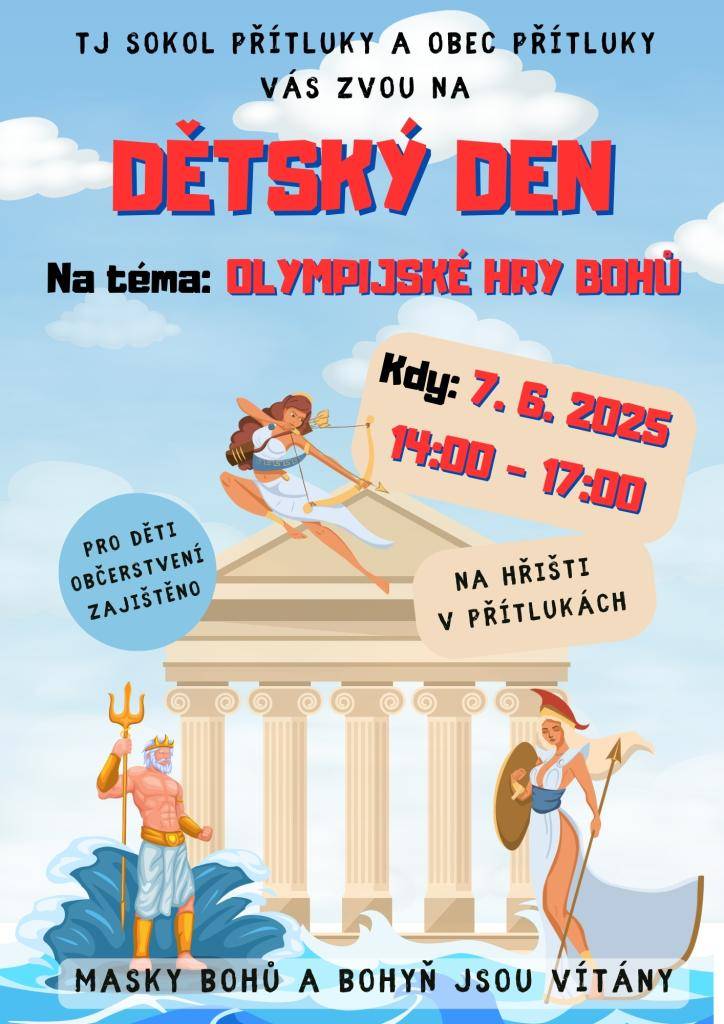 V sobotu 7. června jsme oslavili Dětský den. Tentokrát na téma BOHOVÉ A BOHYNĚ.
