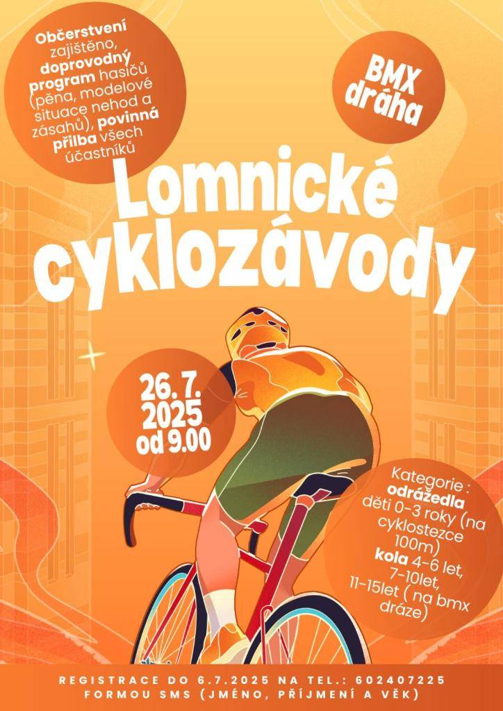 Registrace dětí do soutěže probíhá do 6. července 2025. Zájemci mohou své dítě přihlásit formou SMS s uvedením jména, příjmení a věku na číslo 602407225.