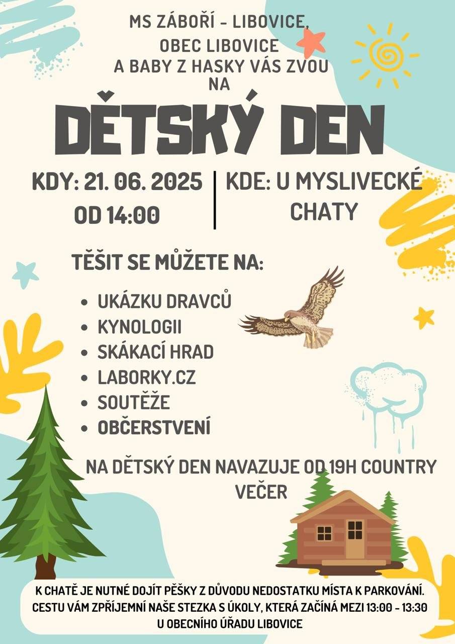 letos v lese u chaty. Těšíme se na vás :-)