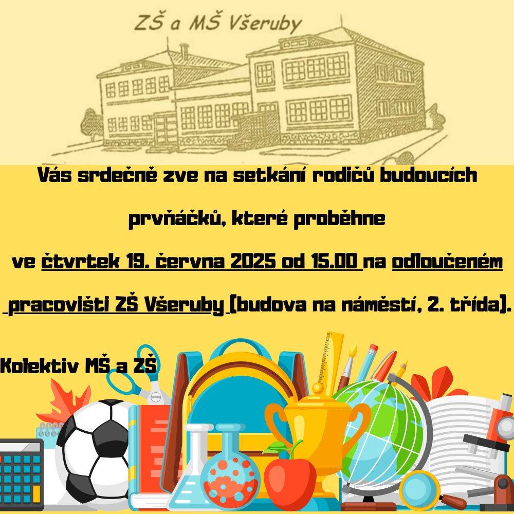 Setkání rodičů budoucích prvňáčků