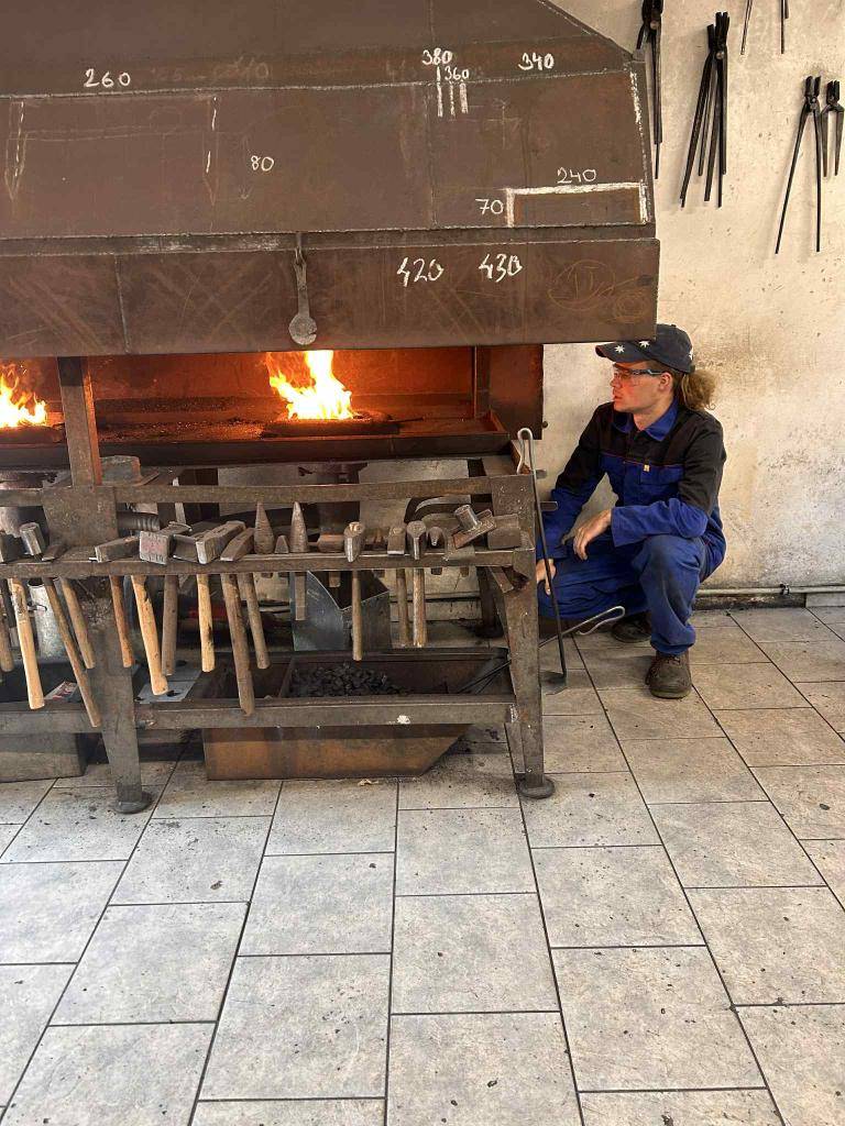 Fotodokumentace praktické části závěrečných zkoušek oboru Opravář zemědělských strojů.