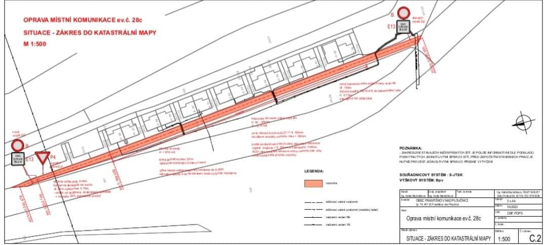 Z důvodu naplánované rekonstrukce místní komunikace v lokalitě Terezínské údolí dojde k omezení provozu. Důvodem je frezování a pokládka nového asfaltového povrchu vozovky. Děkuji za pochopení Libor Bzura - starosta obce.