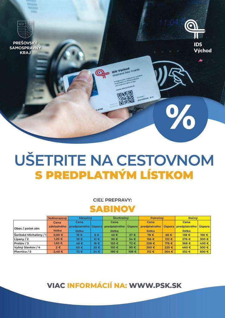 Ušetrite na cestovnom s predplatným lístkom.