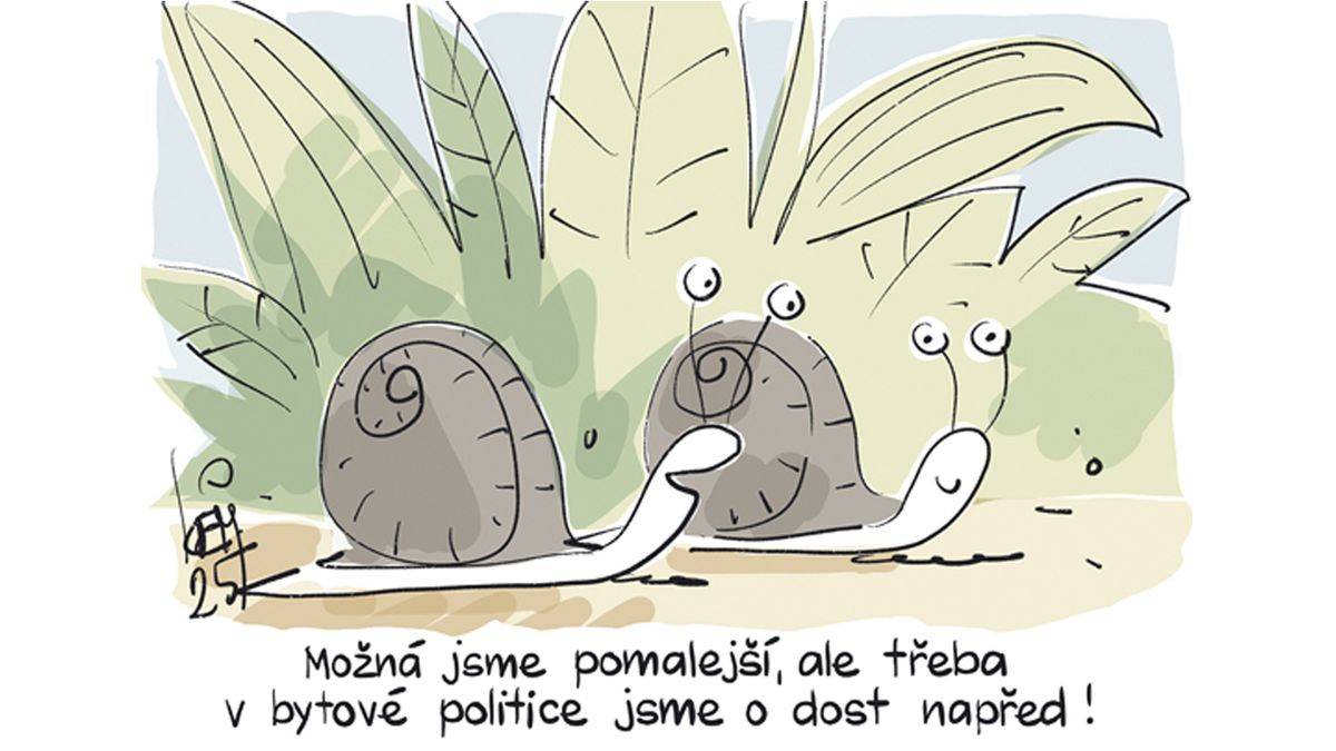 Možná jsme pomalejší, ale třeba v bytové politice jsme o dost napřed!