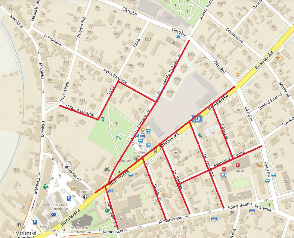 Z důvodu havarijní opravy na vodovodním řadu bude v noci ze čtvrtka 12. (od 23.00) na pátek 13. 6. přerušena dodávka pitné vody v části Staré Boleslavi. Následně bude probíhat odkalování a odvzdušňování vodovodního řadu. Omezení se týká ulic: U Staré kovárny, části ulice Tichá, části Petra Bezruče, části Josefa Truhláře, části Boleslavské, Jungmannovy, Školní, Dr. Beneše, Jiráskovy, Svatopluka Čecha a Dr. Jánského. Více informací případně poskytne společnost Stavokomplet