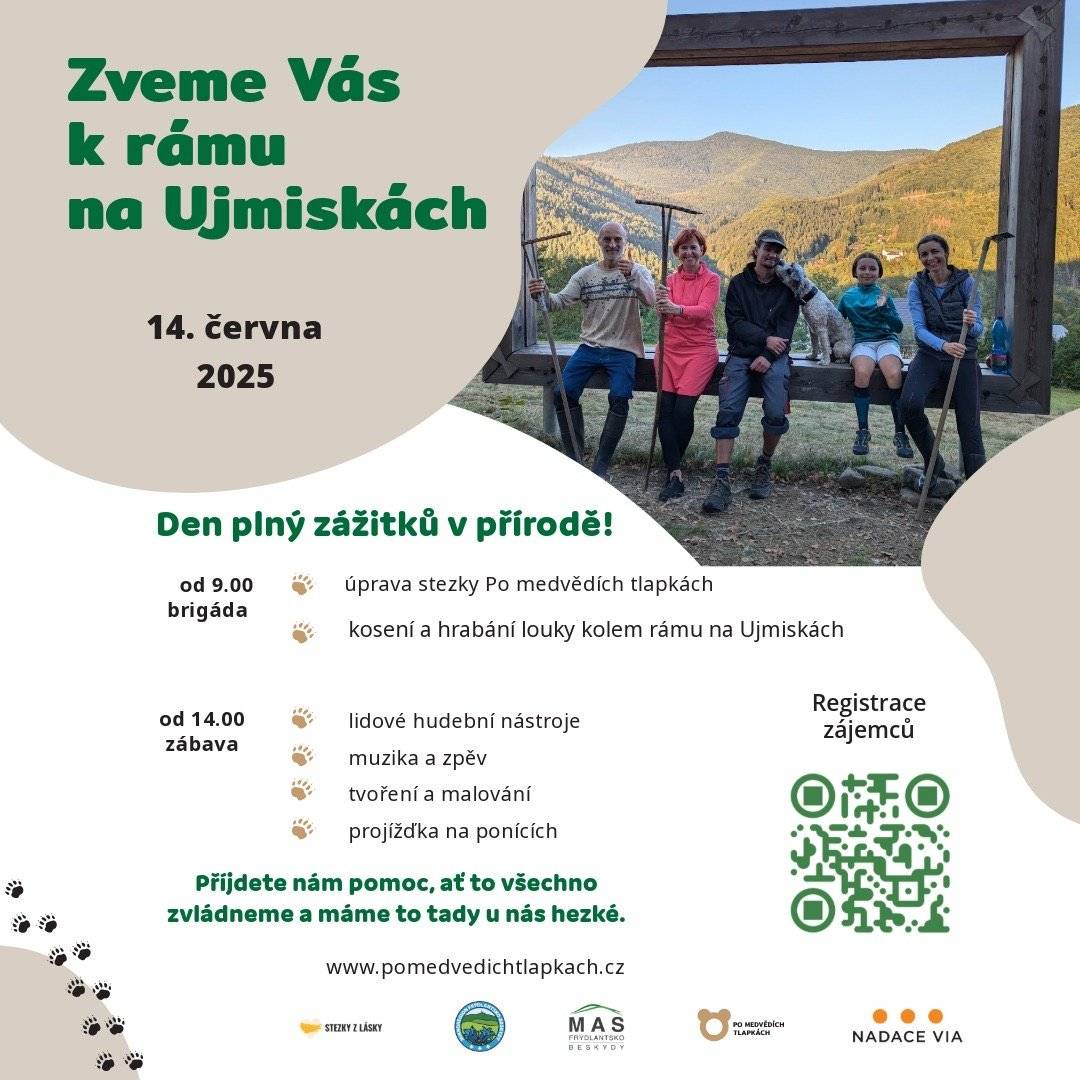 Vážení občané, zveme vás v sobotu 14. června na akci Den plný zážitků na Ujmiskách, od 9 hod. bude brigáda a od 14 hod. bude zábava.