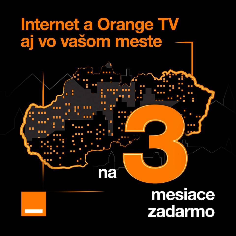 Internet a Orange TV na 3 mesiace zadarmo