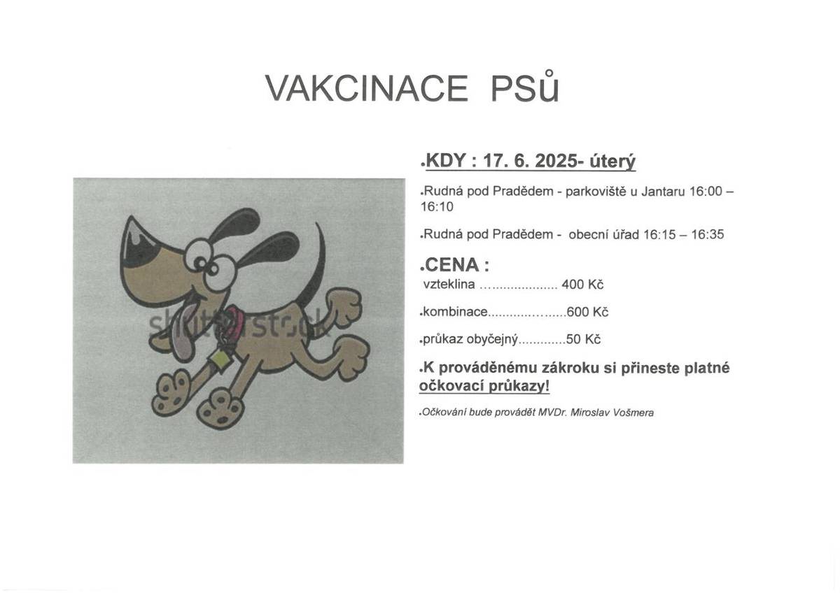 Vakcinace psů