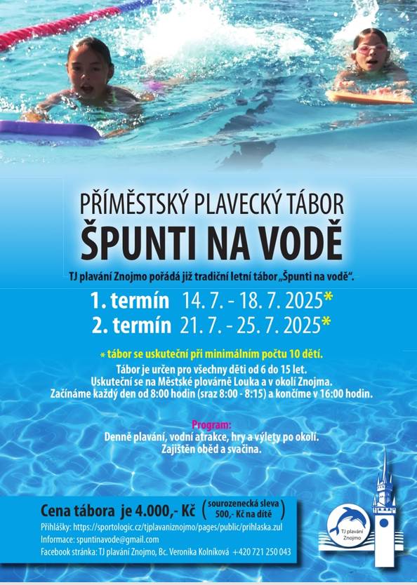1. termín 14. - 18.7.2025  2. termín 21. - 25.7.2025