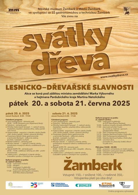 Městské muzeum Žamberk vás zve na tradiční svátky dřeva ve dnech 20. - 21. 6. 2025