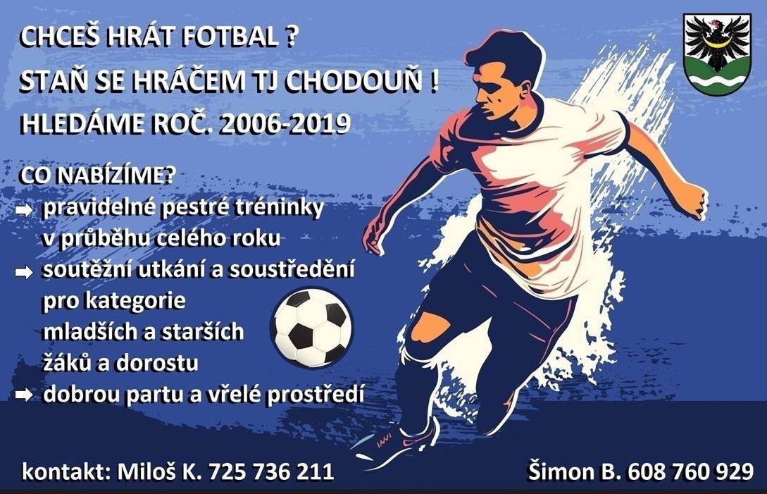 TJ Chodouň hledá nové členy fotbalového klubu