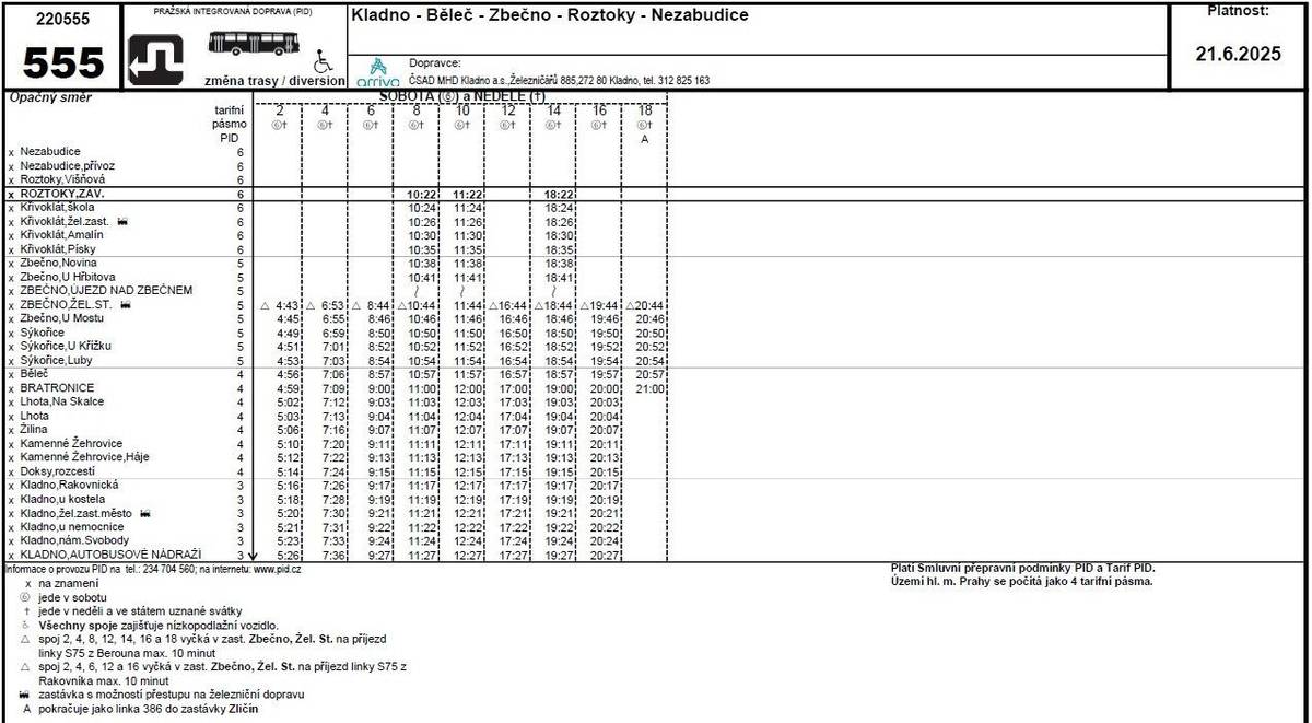 V souvislosti s cyklozávodem L'Etape Czech Republic by Tour de France dojde v sobotu k několika krátkodobým uzavírkám silnic a bude platit výlukový jízdní řád linky č. 555, viz přílohy.