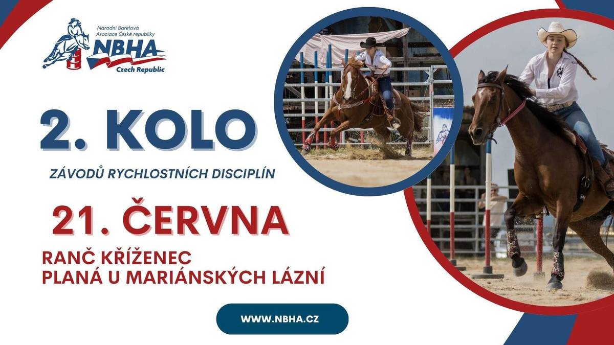 Máte rádi koně? Máte rádi rychlost? Přijďte si s námi užít závody rychlostních disciplín na Ranč Kříženec v sobotu 21.6.2025 Zábava, občerstvení a dobré pivo zajištěno. Slavnostní nástup v 11:00 Budeme se těšit!